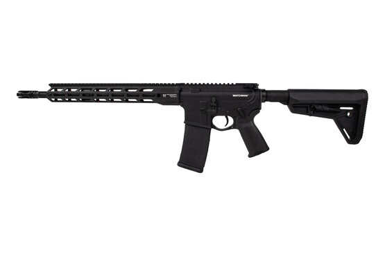 Rise Armament Watchman 223 Wylde AR 15 Rifle features an ambi short throw safety and magpul grip